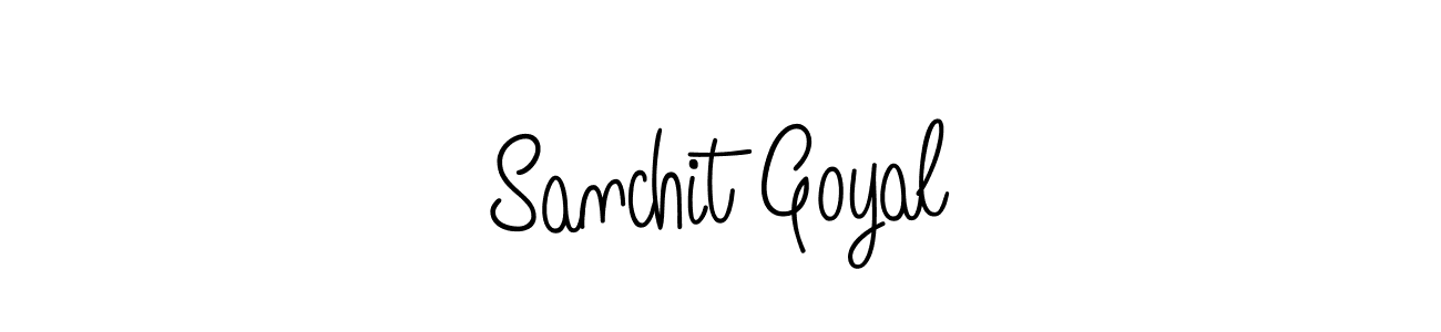 Use a signature maker to create a handwritten signature online. With this signature software, you can design (Angelique-Rose-font-FFP) your own signature for name Sanchit Goyal. Sanchit Goyal signature style 5 images and pictures png