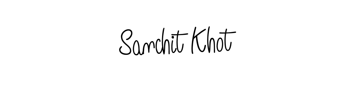 How to Draw Sanchit Khot signature style? Angelique-Rose-font-FFP is a latest design signature styles for name Sanchit Khot. Sanchit Khot signature style 5 images and pictures png