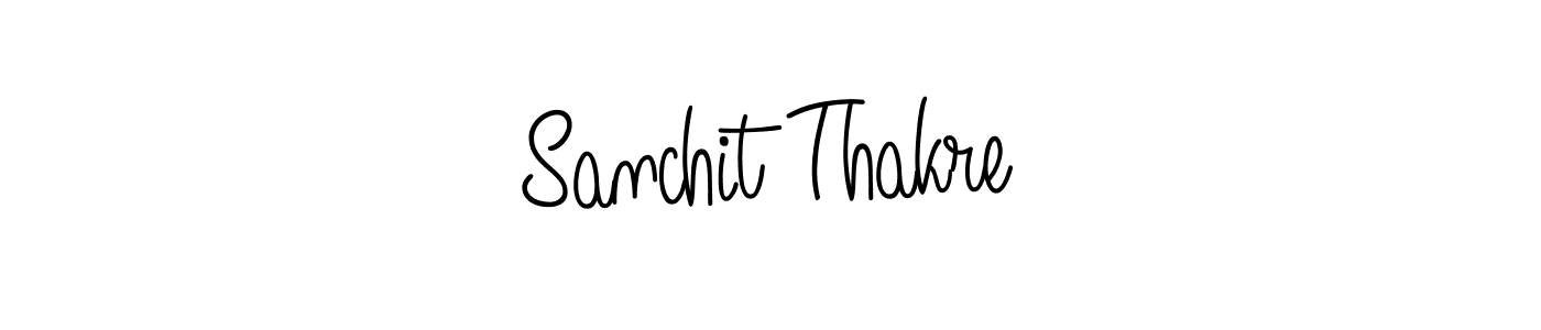 Design your own signature with our free online signature maker. With this signature software, you can create a handwritten (Angelique-Rose-font-FFP) signature for name Sanchit Thakre. Sanchit Thakre signature style 5 images and pictures png