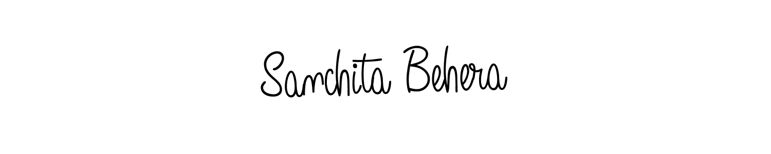 if you are searching for the best signature style for your name Sanchita Behera. so please give up your signature search. here we have designed multiple signature styles  using Angelique-Rose-font-FFP. Sanchita Behera signature style 5 images and pictures png