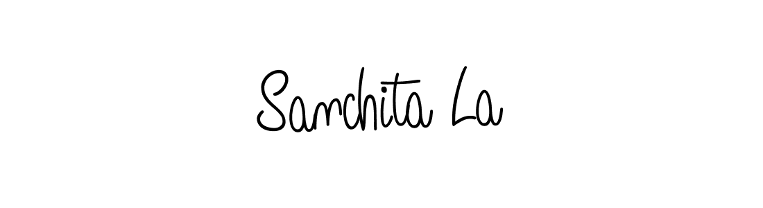 How to Draw Sanchita La signature style? Angelique-Rose-font-FFP is a latest design signature styles for name Sanchita La. Sanchita La signature style 5 images and pictures png