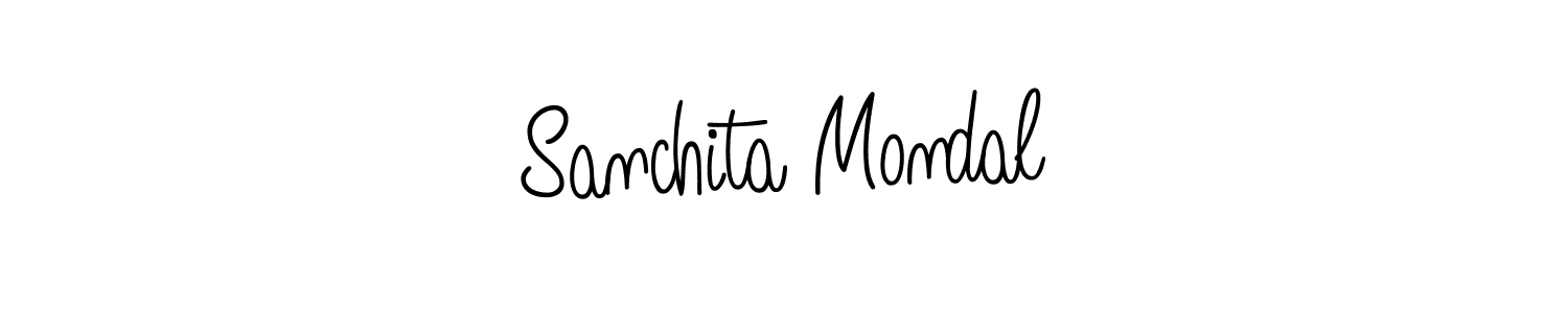 Check out images of Autograph of Sanchita Mondal name. Actor Sanchita Mondal Signature Style. Angelique-Rose-font-FFP is a professional sign style online. Sanchita Mondal signature style 5 images and pictures png