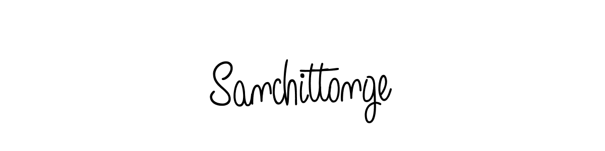 Sanchittonge stylish signature style. Best Handwritten Sign (Angelique-Rose-font-FFP) for my name. Handwritten Signature Collection Ideas for my name Sanchittonge. Sanchittonge signature style 5 images and pictures png