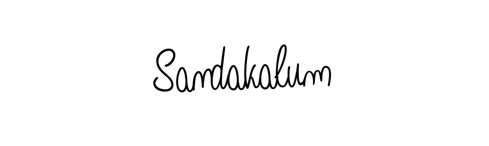 Use a signature maker to create a handwritten signature online. With this signature software, you can design (Angelique-Rose-font-FFP) your own signature for name Sandakalum. Sandakalum signature style 5 images and pictures png