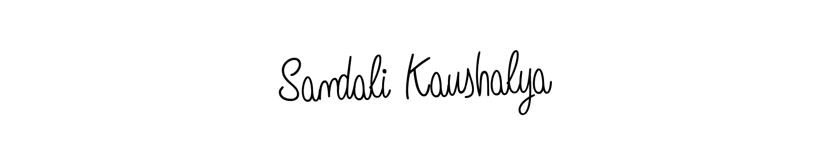 Sandali Kaushalya stylish signature style. Best Handwritten Sign (Angelique-Rose-font-FFP) for my name. Handwritten Signature Collection Ideas for my name Sandali Kaushalya. Sandali Kaushalya signature style 5 images and pictures png