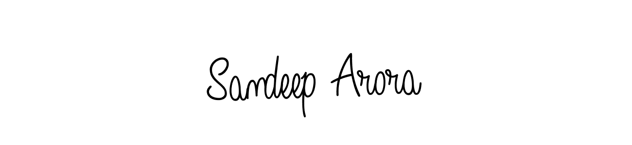 You should practise on your own different ways (Angelique-Rose-font-FFP) to write your name (Sandeep Arora) in signature. don't let someone else do it for you. Sandeep Arora signature style 5 images and pictures png