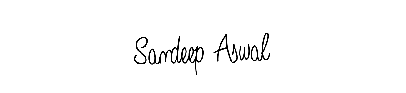 How to make Sandeep Aswal name signature. Use Angelique-Rose-font-FFP style for creating short signs online. This is the latest handwritten sign. Sandeep Aswal signature style 5 images and pictures png