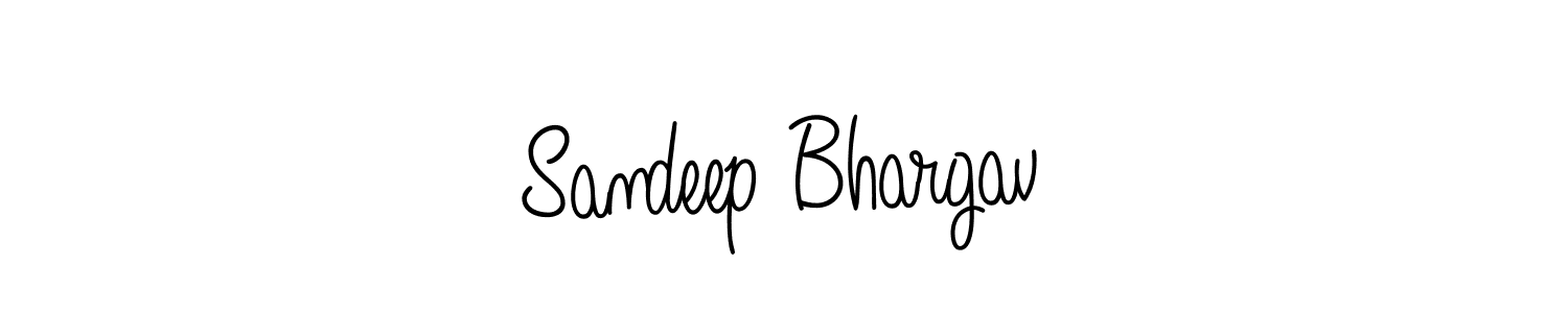 Make a beautiful signature design for name Sandeep Bhargav. With this signature (Angelique-Rose-font-FFP) style, you can create a handwritten signature for free. Sandeep Bhargav signature style 5 images and pictures png