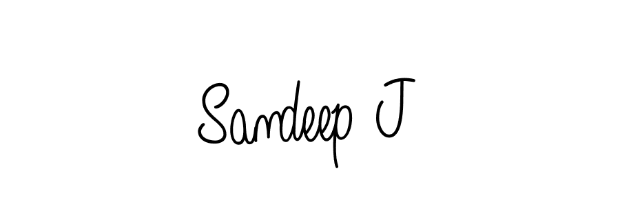 You should practise on your own different ways (Angelique-Rose-font-FFP) to write your name (Sandeep J) in signature. don't let someone else do it for you. Sandeep J signature style 5 images and pictures png