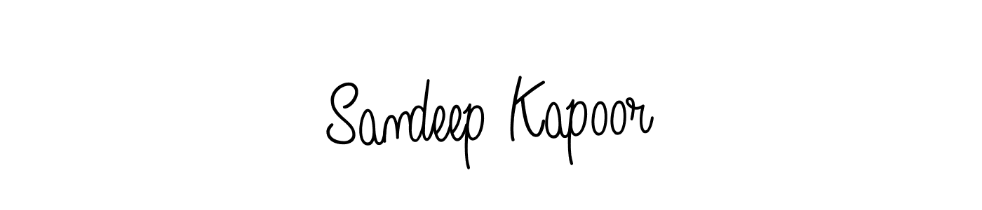 You should practise on your own different ways (Angelique-Rose-font-FFP) to write your name (Sandeep Kapoor) in signature. don't let someone else do it for you. Sandeep Kapoor signature style 5 images and pictures png