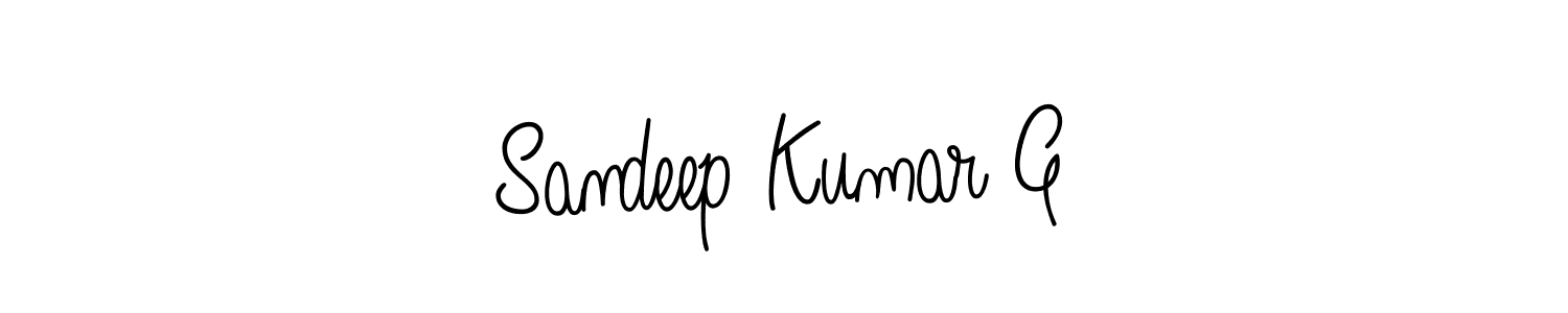 Sandeep Kumar G stylish signature style. Best Handwritten Sign (Angelique-Rose-font-FFP) for my name. Handwritten Signature Collection Ideas for my name Sandeep Kumar G. Sandeep Kumar G signature style 5 images and pictures png