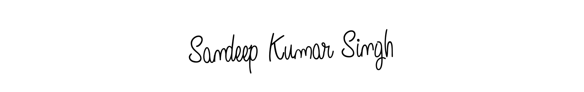 Use a signature maker to create a handwritten signature online. With this signature software, you can design (Angelique-Rose-font-FFP) your own signature for name Sandeep Kumar Singh. Sandeep Kumar Singh signature style 5 images and pictures png