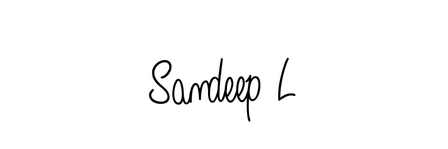 Create a beautiful signature design for name Sandeep L. With this signature (Angelique-Rose-font-FFP) fonts, you can make a handwritten signature for free. Sandeep L signature style 5 images and pictures png