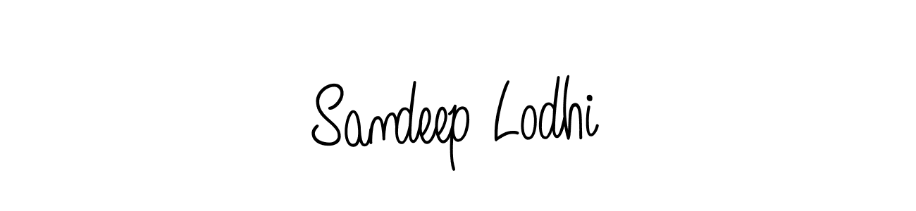 Create a beautiful signature design for name Sandeep Lodhi. With this signature (Angelique-Rose-font-FFP) fonts, you can make a handwritten signature for free. Sandeep Lodhi signature style 5 images and pictures png