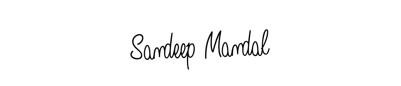 You should practise on your own different ways (Angelique-Rose-font-FFP) to write your name (Sandeep Mandal) in signature. don't let someone else do it for you. Sandeep Mandal signature style 5 images and pictures png