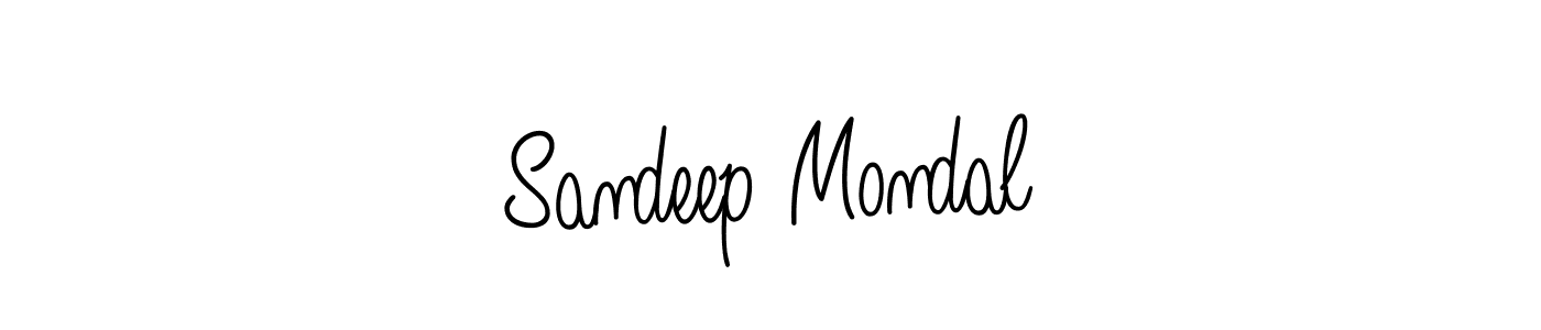 Sandeep Mondal stylish signature style. Best Handwritten Sign (Angelique-Rose-font-FFP) for my name. Handwritten Signature Collection Ideas for my name Sandeep Mondal. Sandeep Mondal signature style 5 images and pictures png