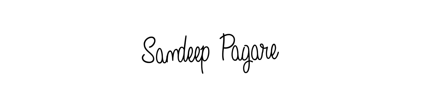 How to make Sandeep Pagare name signature. Use Angelique-Rose-font-FFP style for creating short signs online. This is the latest handwritten sign. Sandeep Pagare signature style 5 images and pictures png