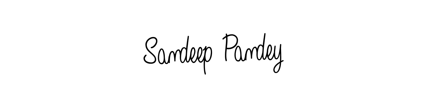 Create a beautiful signature design for name Sandeep Pandey. With this signature (Angelique-Rose-font-FFP) fonts, you can make a handwritten signature for free. Sandeep Pandey signature style 5 images and pictures png