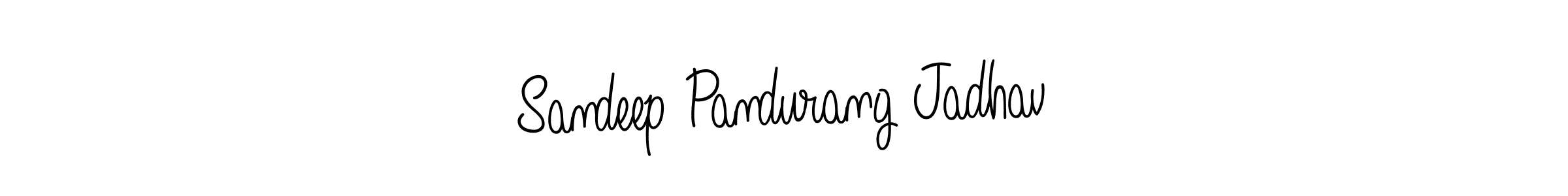 Make a beautiful signature design for name Sandeep Pandurang Jadhav. With this signature (Angelique-Rose-font-FFP) style, you can create a handwritten signature for free. Sandeep Pandurang Jadhav signature style 5 images and pictures png