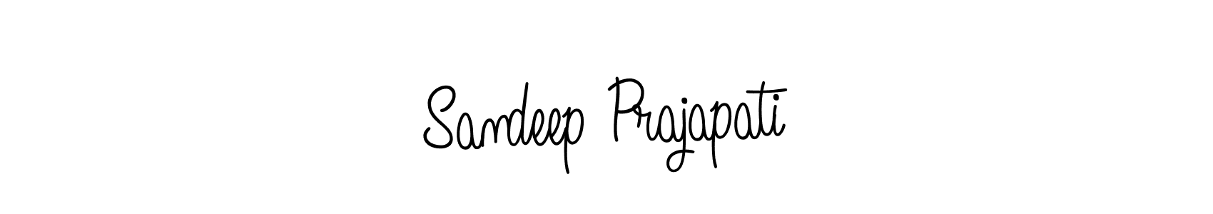 How to make Sandeep Prajapati signature? Angelique-Rose-font-FFP is a professional autograph style. Create handwritten signature for Sandeep Prajapati name. Sandeep Prajapati signature style 5 images and pictures png