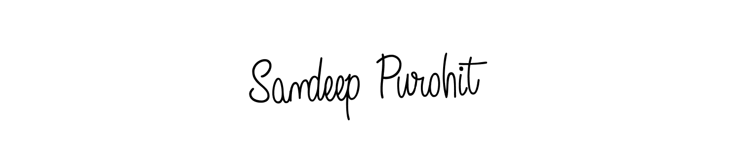 You should practise on your own different ways (Angelique-Rose-font-FFP) to write your name (Sandeep Purohit) in signature. don't let someone else do it for you. Sandeep Purohit signature style 5 images and pictures png