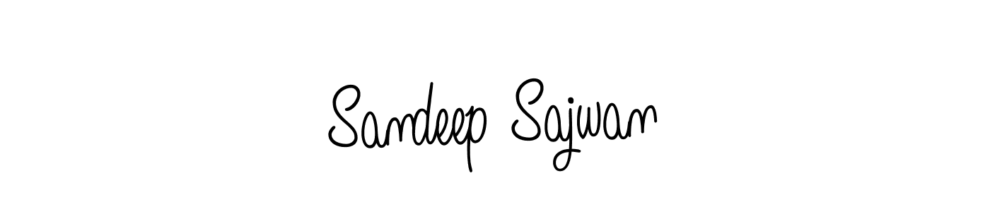 The best way (Angelique-Rose-font-FFP) to make a short signature is to pick only two or three words in your name. The name Sandeep Sajwan include a total of six letters. For converting this name. Sandeep Sajwan signature style 5 images and pictures png