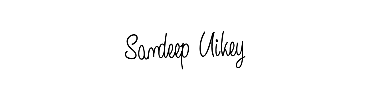 How to make Sandeep Uikey name signature. Use Angelique-Rose-font-FFP style for creating short signs online. This is the latest handwritten sign. Sandeep Uikey signature style 5 images and pictures png