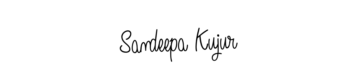 Design your own signature with our free online signature maker. With this signature software, you can create a handwritten (Angelique-Rose-font-FFP) signature for name Sandeepa Kujur. Sandeepa Kujur signature style 5 images and pictures png