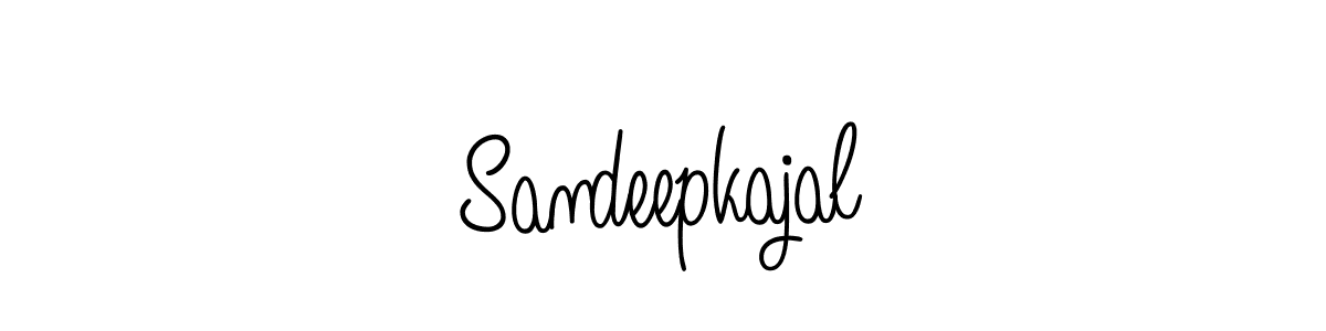 Make a beautiful signature design for name Sandeepkajal. With this signature (Angelique-Rose-font-FFP) style, you can create a handwritten signature for free. Sandeepkajal signature style 5 images and pictures png