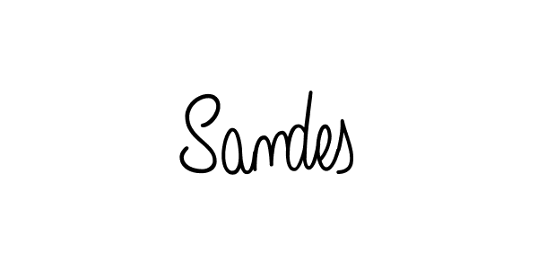 Make a beautiful signature design for name Sandes. With this signature (Angelique-Rose-font-FFP) style, you can create a handwritten signature for free. Sandes signature style 5 images and pictures png