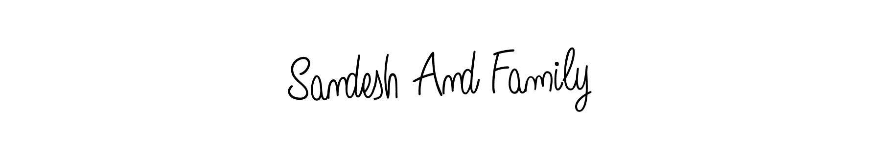 Check out images of Autograph of Sandesh And Family name. Actor Sandesh And Family Signature Style. Angelique-Rose-font-FFP is a professional sign style online. Sandesh And Family signature style 5 images and pictures png
