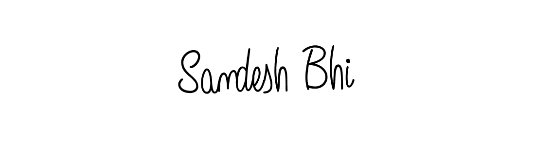 Design your own signature with our free online signature maker. With this signature software, you can create a handwritten (Angelique-Rose-font-FFP) signature for name Sandesh Bhi. Sandesh Bhi signature style 5 images and pictures png