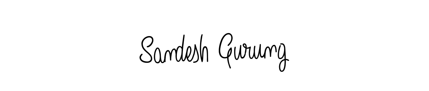 Best and Professional Signature Style for Sandesh Gurung. Angelique-Rose-font-FFP Best Signature Style Collection. Sandesh Gurung signature style 5 images and pictures png