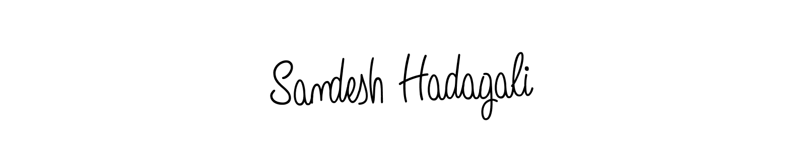 How to make Sandesh Hadagali name signature. Use Angelique-Rose-font-FFP style for creating short signs online. This is the latest handwritten sign. Sandesh Hadagali signature style 5 images and pictures png