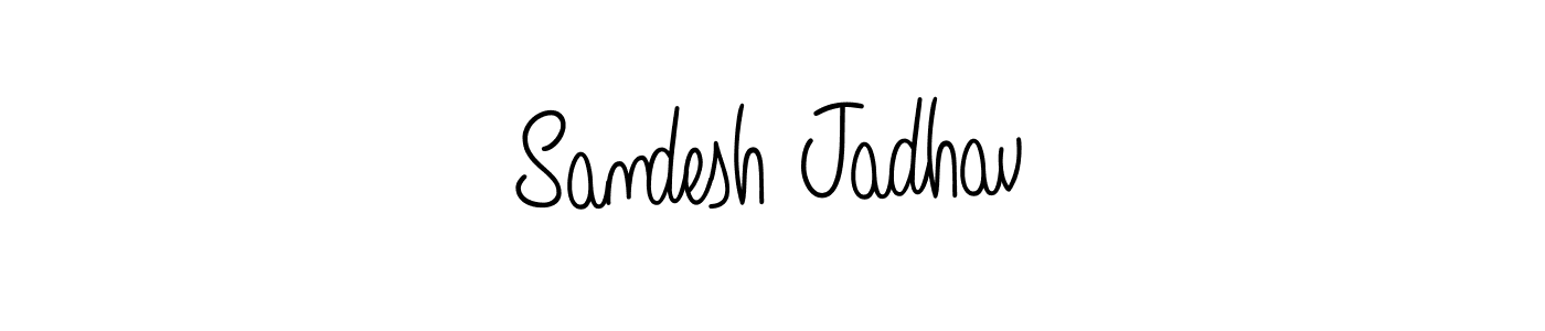 Best and Professional Signature Style for Sandesh Jadhav. Angelique-Rose-font-FFP Best Signature Style Collection. Sandesh Jadhav signature style 5 images and pictures png