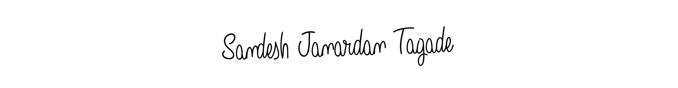 The best way (Angelique-Rose-font-FFP) to make a short signature is to pick only two or three words in your name. The name Sandesh Janardan Tagade include a total of six letters. For converting this name. Sandesh Janardan Tagade signature style 5 images and pictures png