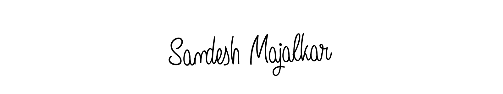 The best way (Angelique-Rose-font-FFP) to make a short signature is to pick only two or three words in your name. The name Sandesh Majalkar include a total of six letters. For converting this name. Sandesh Majalkar signature style 5 images and pictures png