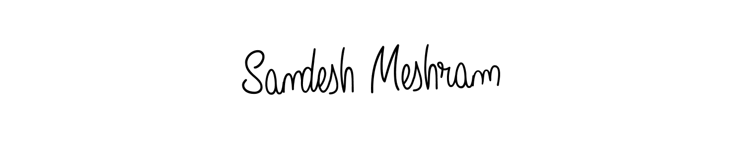 Make a beautiful signature design for name Sandesh Meshram. With this signature (Angelique-Rose-font-FFP) style, you can create a handwritten signature for free. Sandesh Meshram signature style 5 images and pictures png