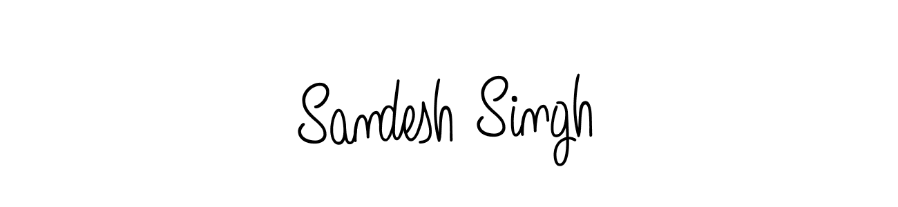 Also we have Sandesh Singh name is the best signature style. Create professional handwritten signature collection using Angelique-Rose-font-FFP autograph style. Sandesh Singh signature style 5 images and pictures png