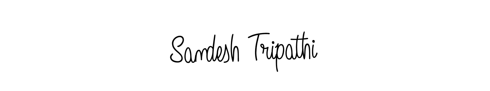 How to make Sandesh Tripathi name signature. Use Angelique-Rose-font-FFP style for creating short signs online. This is the latest handwritten sign. Sandesh Tripathi signature style 5 images and pictures png