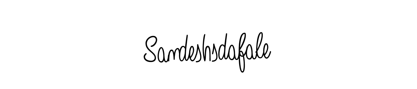 How to make Sandeshsdafale signature? Angelique-Rose-font-FFP is a professional autograph style. Create handwritten signature for Sandeshsdafale name. Sandeshsdafale signature style 5 images and pictures png