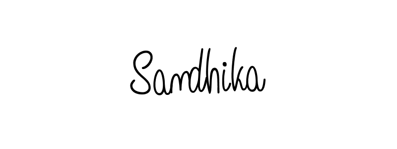 Also we have Sandhika name is the best signature style. Create professional handwritten signature collection using Angelique-Rose-font-FFP autograph style. Sandhika signature style 5 images and pictures png