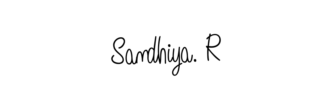 if you are searching for the best signature style for your name Sandhiya. R. so please give up your signature search. here we have designed multiple signature styles  using Angelique-Rose-font-FFP. Sandhiya. R signature style 5 images and pictures png