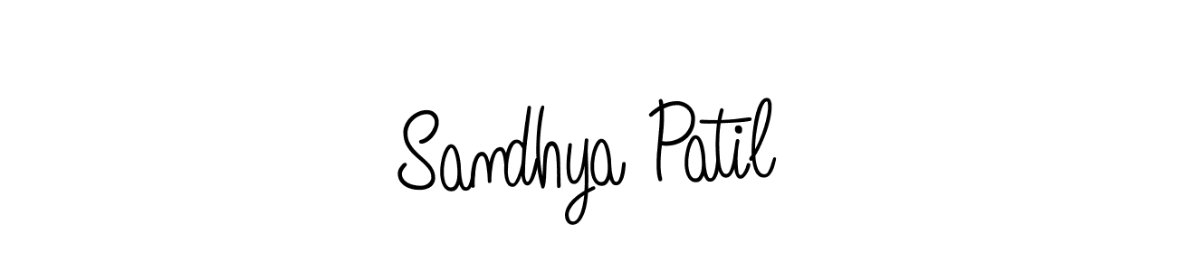 Make a beautiful signature design for name Sandhya Patil. With this signature (Angelique-Rose-font-FFP) style, you can create a handwritten signature for free. Sandhya Patil signature style 5 images and pictures png