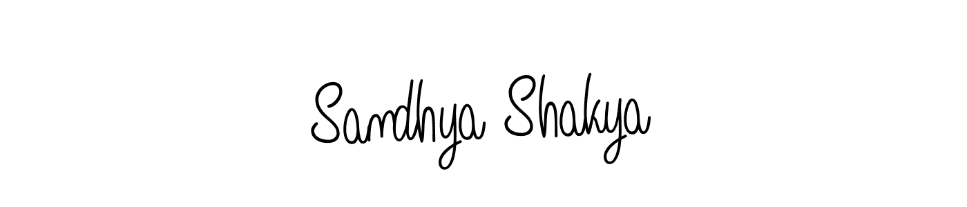 Sandhya Shakya stylish signature style. Best Handwritten Sign (Angelique-Rose-font-FFP) for my name. Handwritten Signature Collection Ideas for my name Sandhya Shakya. Sandhya Shakya signature style 5 images and pictures png