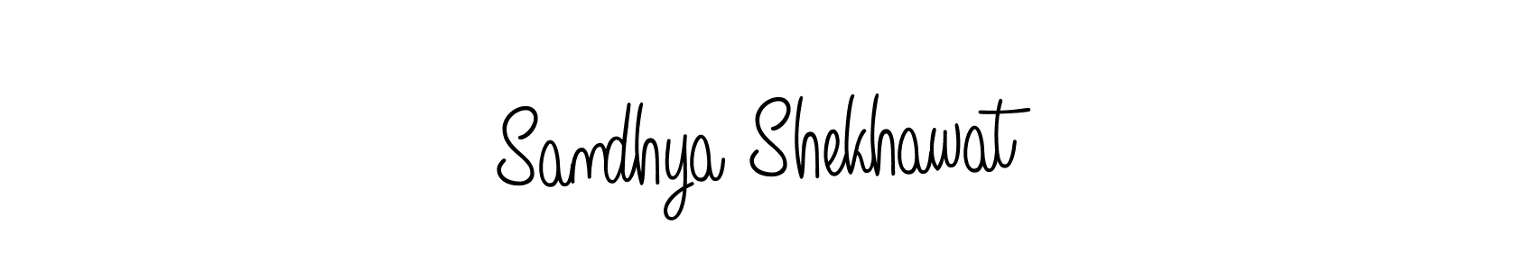 Make a beautiful signature design for name Sandhya Shekhawat. With this signature (Angelique-Rose-font-FFP) style, you can create a handwritten signature for free. Sandhya Shekhawat signature style 5 images and pictures png