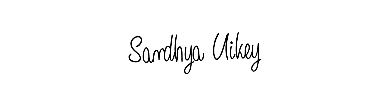 Design your own signature with our free online signature maker. With this signature software, you can create a handwritten (Angelique-Rose-font-FFP) signature for name Sandhya Uikey. Sandhya Uikey signature style 5 images and pictures png