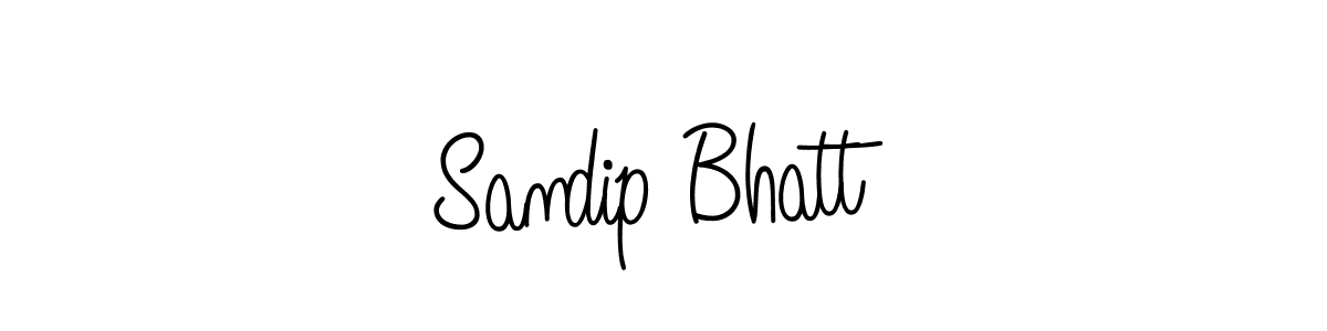 Make a beautiful signature design for name Sandip Bhatt. With this signature (Angelique-Rose-font-FFP) style, you can create a handwritten signature for free. Sandip Bhatt signature style 5 images and pictures png