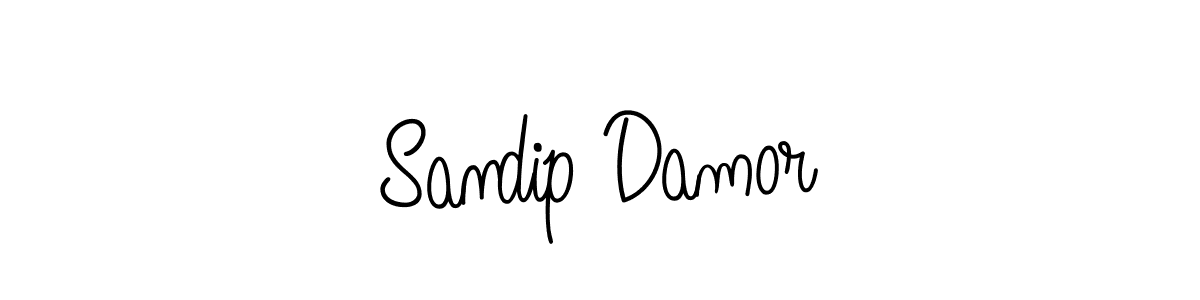 Create a beautiful signature design for name Sandip Damor. With this signature (Angelique-Rose-font-FFP) fonts, you can make a handwritten signature for free. Sandip Damor signature style 5 images and pictures png