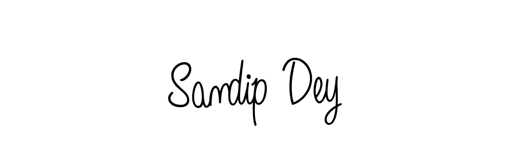 Use a signature maker to create a handwritten signature online. With this signature software, you can design (Angelique-Rose-font-FFP) your own signature for name Sandip Dey. Sandip Dey signature style 5 images and pictures png